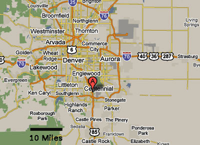 Click to enlarge Colorado area map