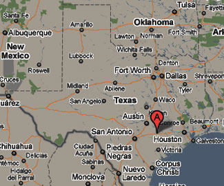 Texas area map