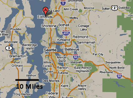 Washington area map