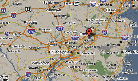Pennsylvania area map