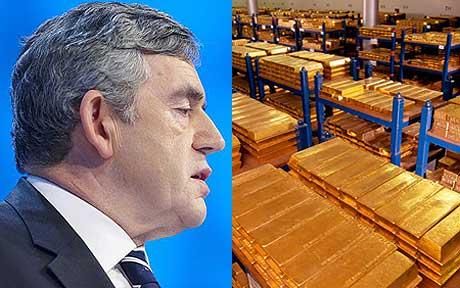 Click to enlarge Gordon Brown, gold
