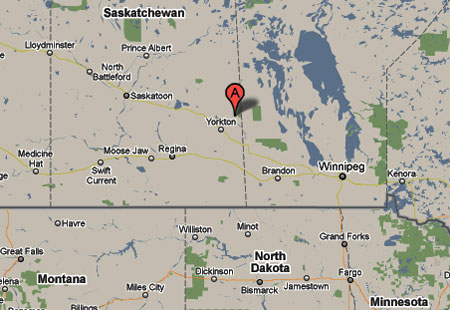 Canada area map