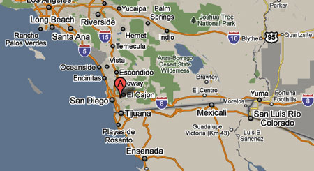 California area map
