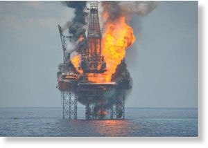 Click to enlarge Oil Rig - Timor Sea