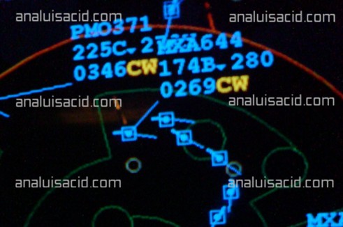 Click to enlarge Meixco air traffic control screen