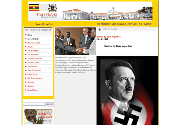 The official website of State House hacked