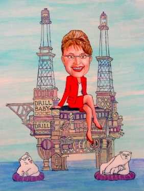 Sarah Palin oil drill
