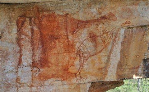 Click to enlarge Aboriginal Rock Painting