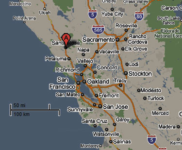 California area map