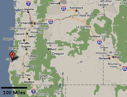 Oregon area map