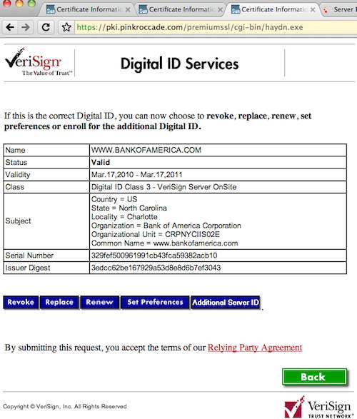 Click to enlarge VeriSign