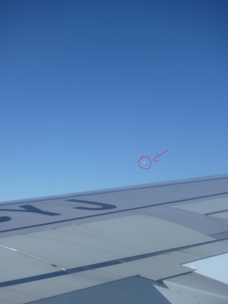 UFO pacing plane