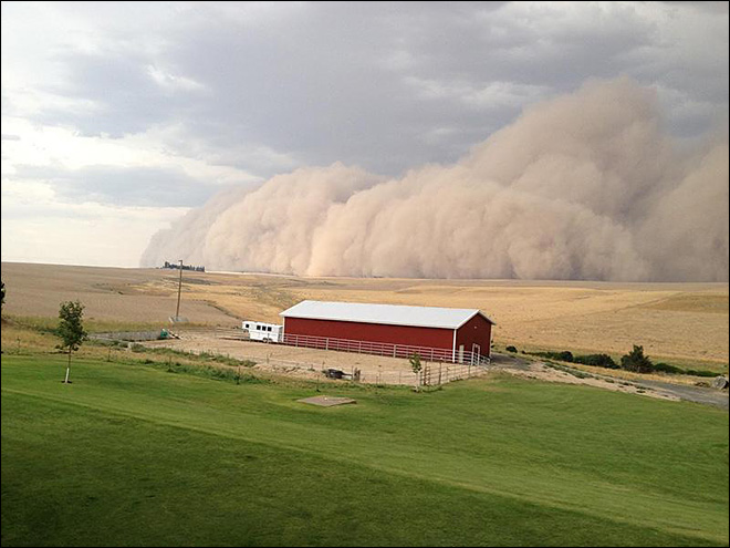 Eastern Washington dust storm