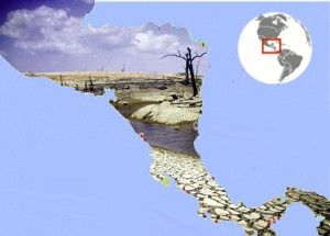 drought map C America
