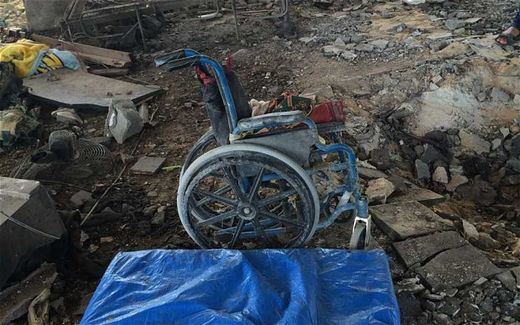 gaza disabled bombeed