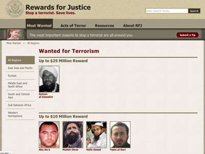 Click to enlarge Al-baghdadi as wanted terrorist