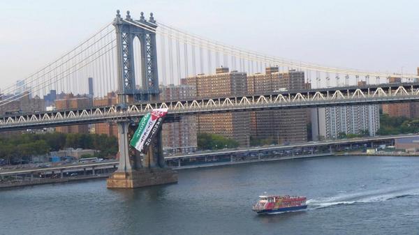 nyc palestinian flag