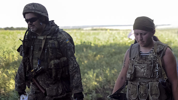 Ukrainian army soldiers