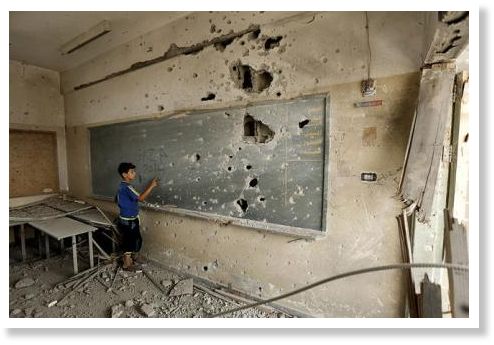 Click to enlarge school in Gaza