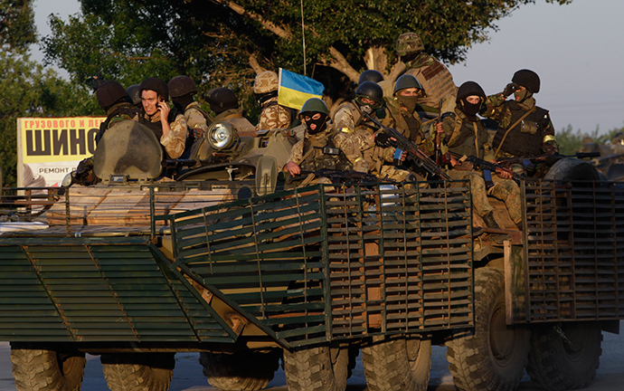 Click to enlarge Ukrainian serviceme