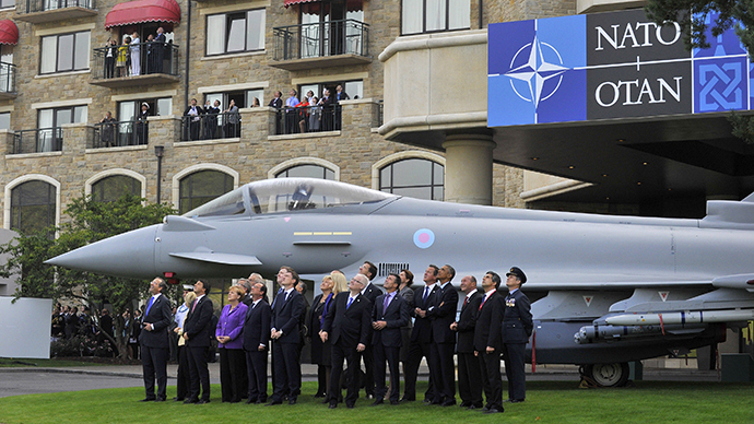 Click to enlarge NATO leaders