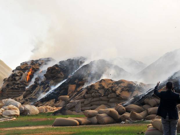 Click to enlarge burning food stuffs