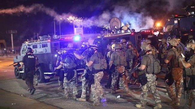 Militarized law enforcers in the US