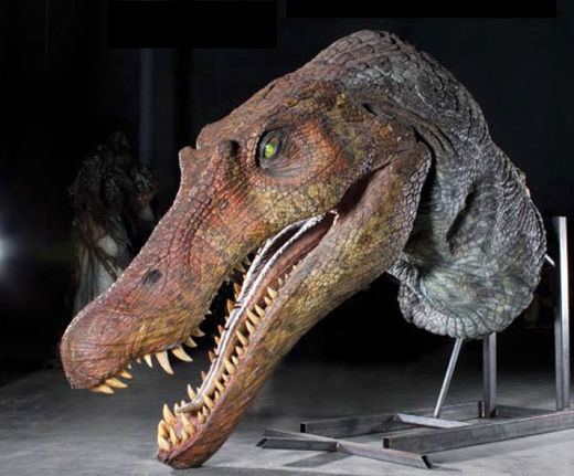 Click to enlarge Spinosaurus head
