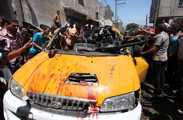 Click to enlarge gaza drone attack