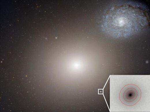 Click to enlarge black hole galaxy