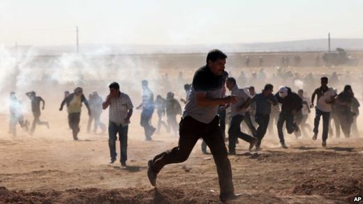 teargas protesters