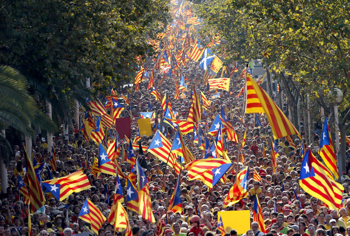 Click to enlarge Catalan demonstration