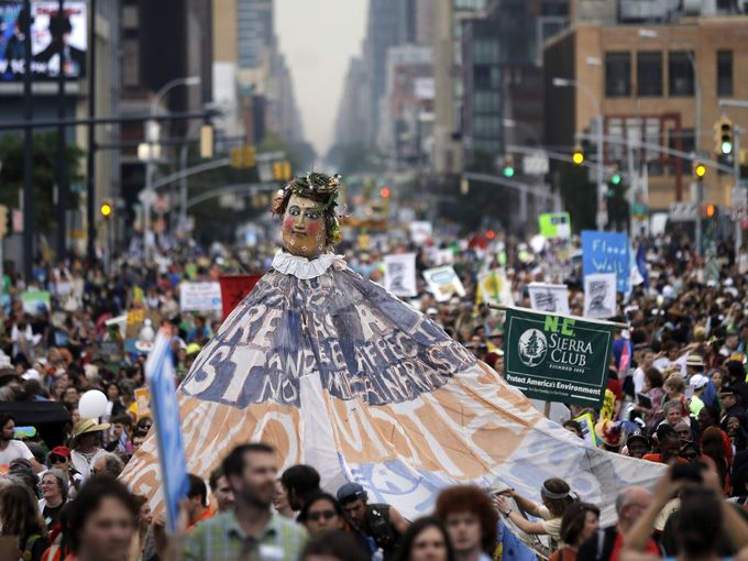 Click to enlarge climate change protest