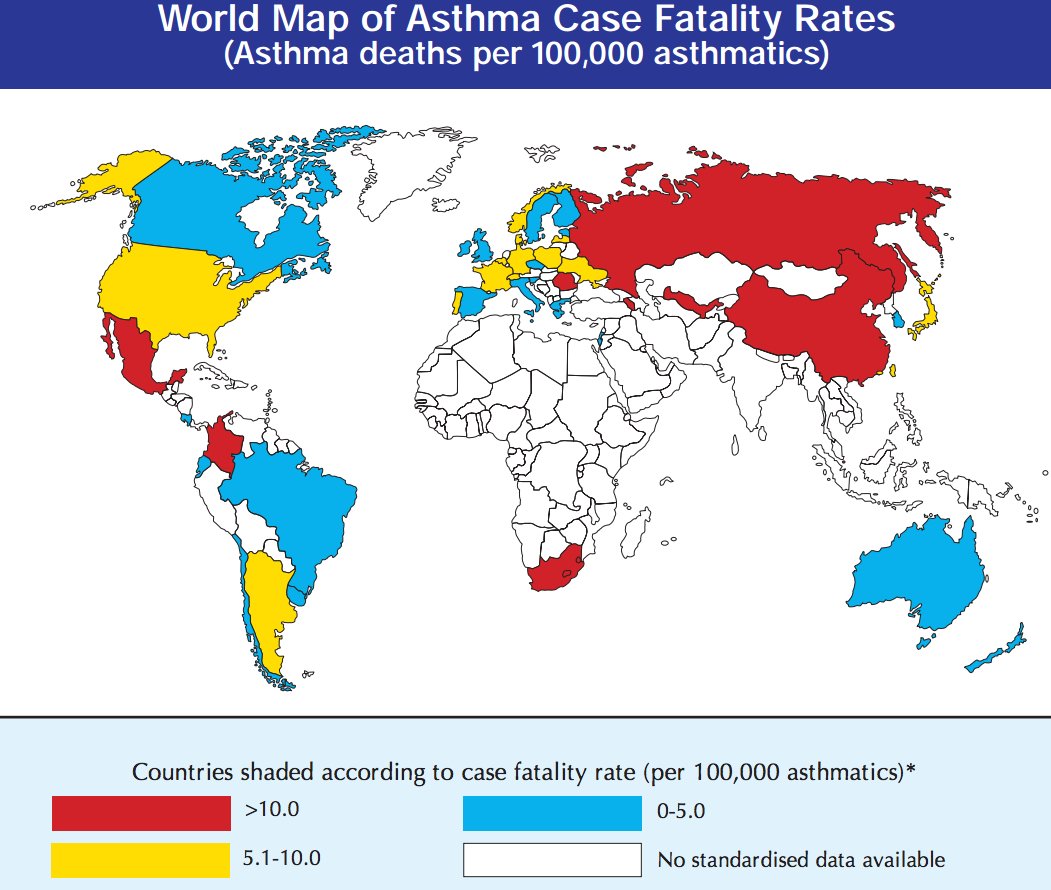 world asthma fatalities