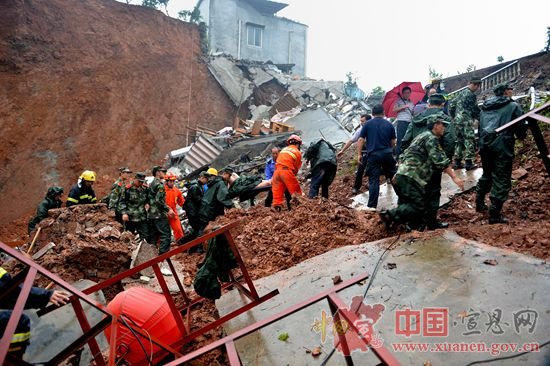 China landslide