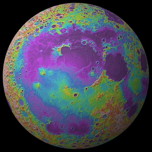 Topographic Moon