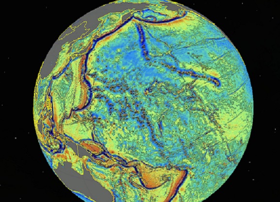 Click to enlarge Seafloor map