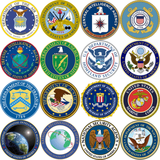 Click to enlarge US intel community seals