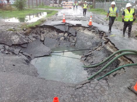 Click to enlarge Sinkhole