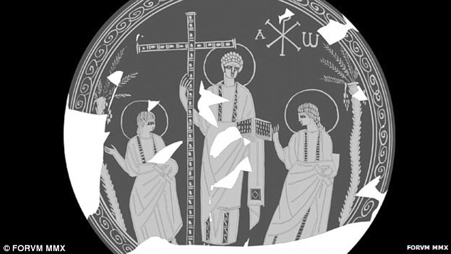 Click to enlarge christ glass plate