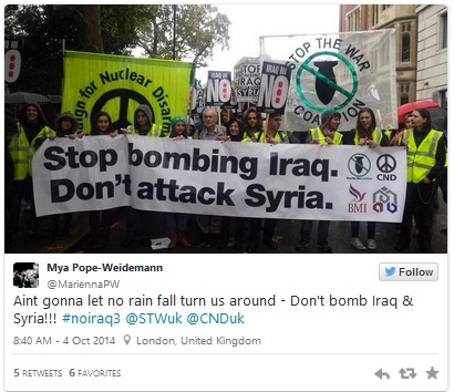 Click to enlarge UK ISIS anti-war protests