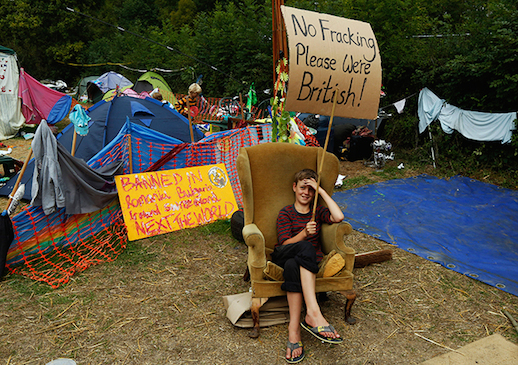 UK fracking protest
