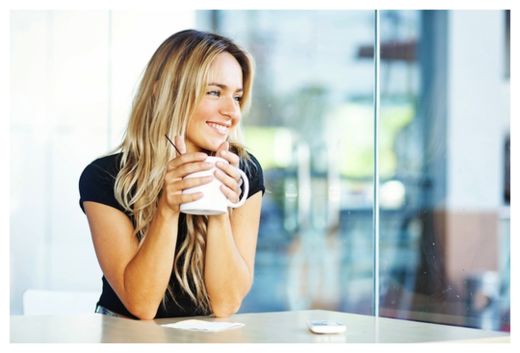 Click to enlarge Woman drinking coffee