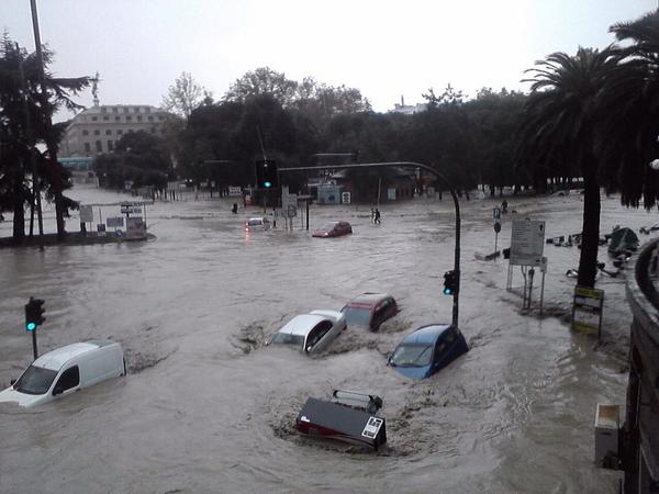 Genoa Italy flood