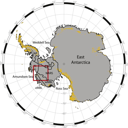 West Antarctic volcano region