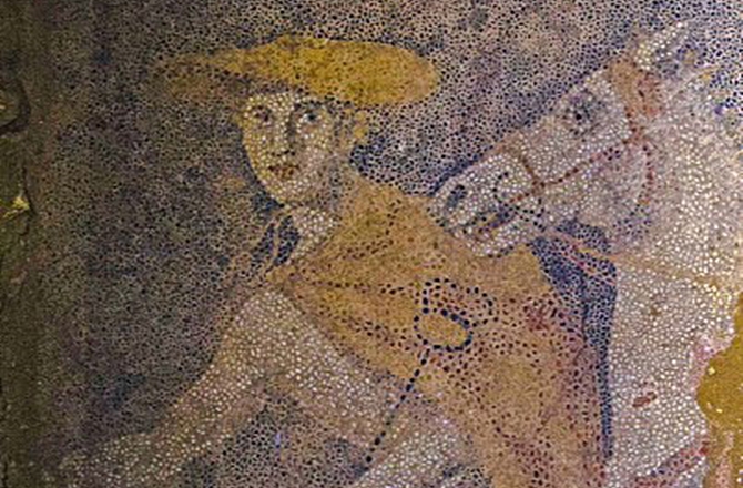 mosaic floor greece