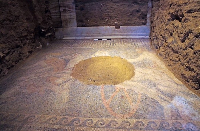 mosaic floor Greece