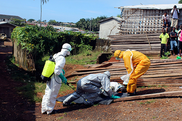 Click to enlarge ebola dead body