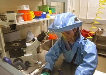 ebola lab worker