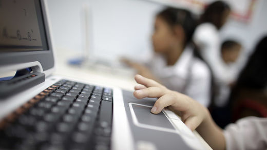 child at computer